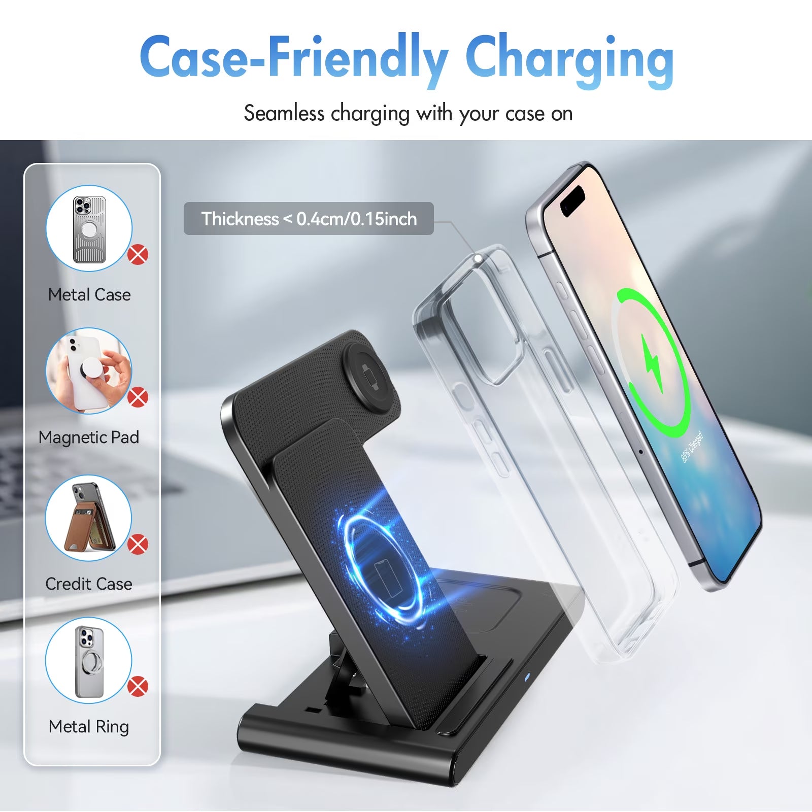15W Wireless Charging Station 