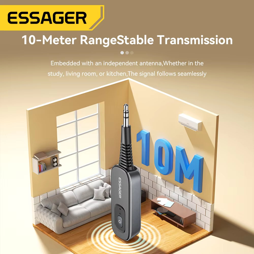 Bluetooth 5.1 Audio Receiver Transmitter With Mic 