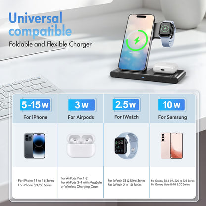 15W Wireless Charging Station 