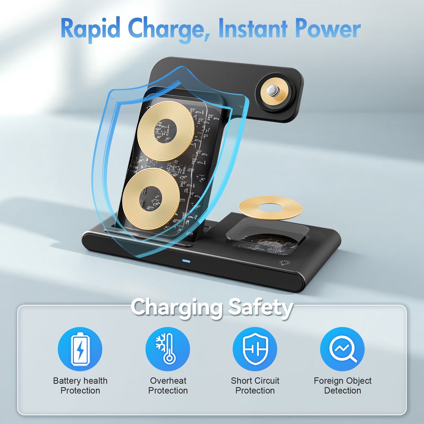 15W Wireless Charging Station 