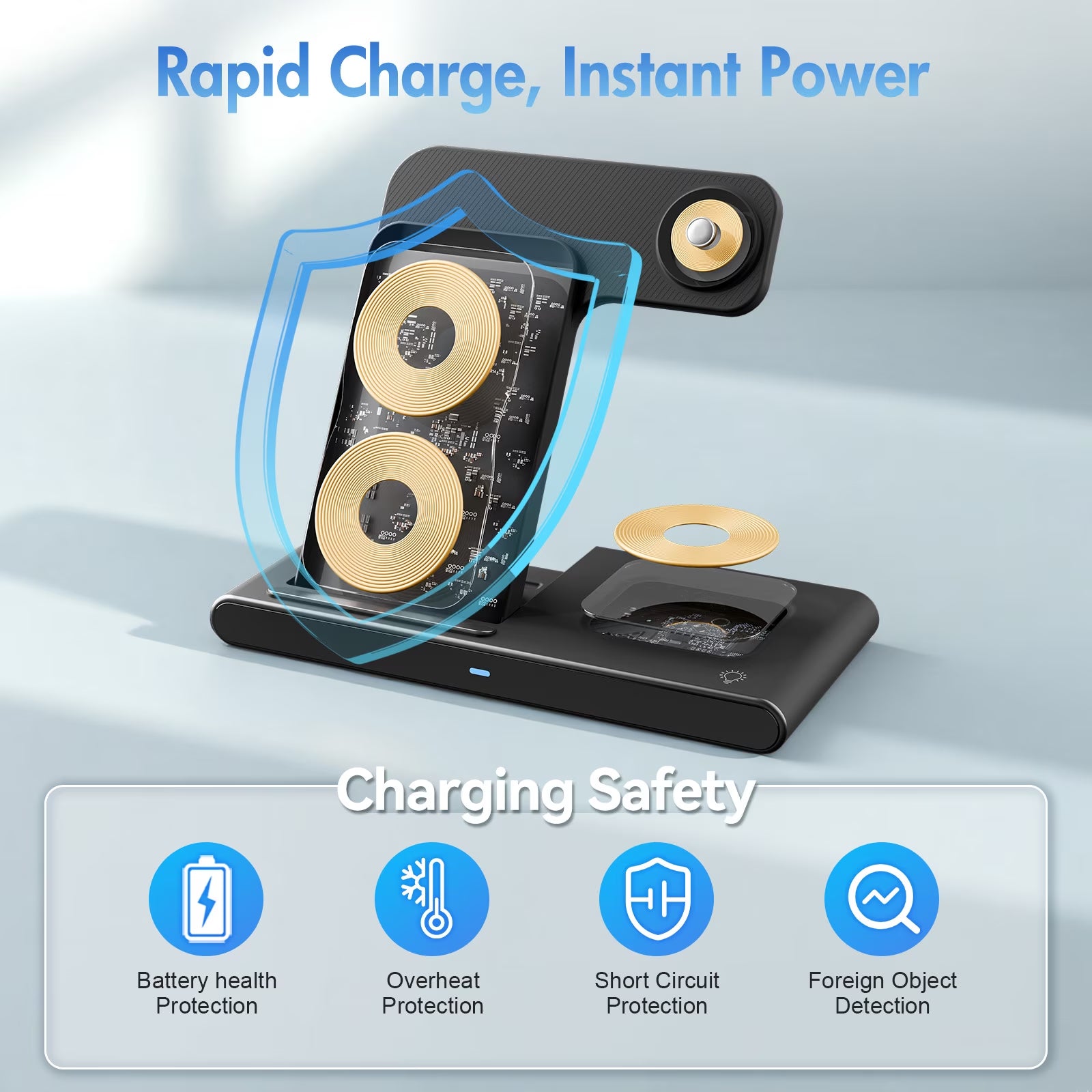 15W Wireless Charging Station 